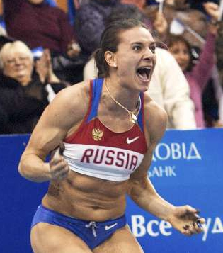 Исинбаева - дважды рекордсменка в зале